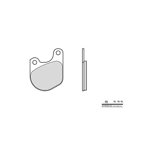 Plaquettes de frein Brembo 07HD0202 organique pour stopper les sifflements au freinage moto