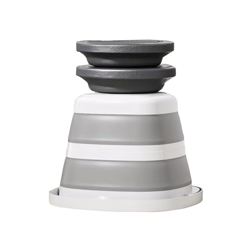 Bucket de Agua: contenedor Plegable de 10 litros con Mango Resistente | Multipropósito Impermeable para el Lavado de Autos de bucos para Acampar Cocina lavandería de Playa