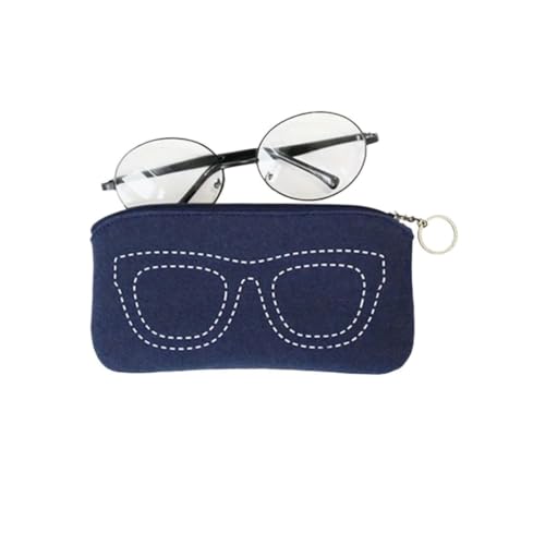 Pochette à lunettes en feutre doux avec zip pour une protection quotidienne simple