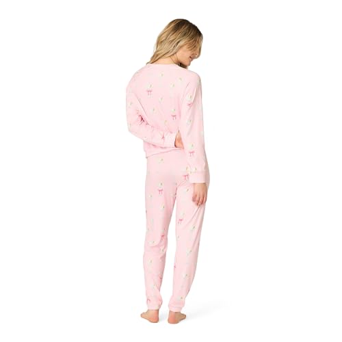 Image of PJ Salvage Women's [Amazon Exclusive] Cloud Jersey Jogger Pajama 2-piece Pj Set