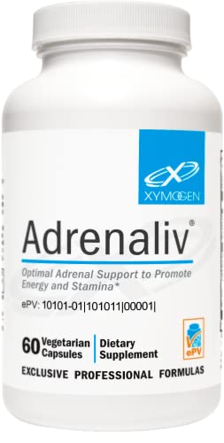 Xymogen Adrenaliv - Adrenal Support Supplement To Promote The Body's Response To Stress, Promote Energy And Stamina - Rhodiola Rosea, Eleuthero, Adrenal Complex, Licorice, Vitamin B6 (60 Capsules) #TOP16