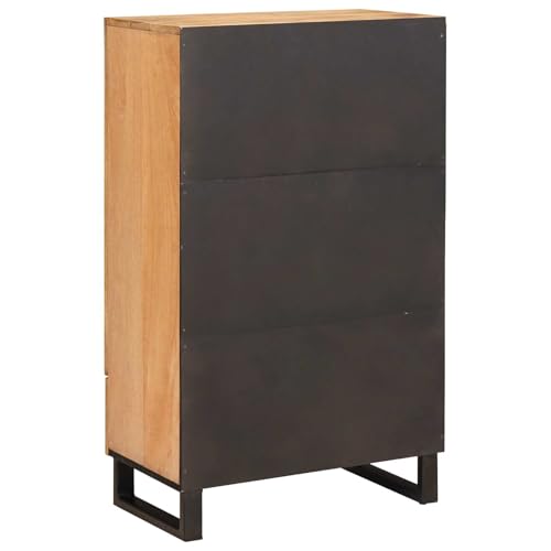 Meuble de rangement bois de manguier pour optimiser les petits salons