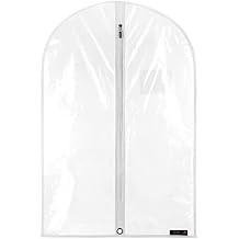 HANGERWORLD Clear 30inch Kids Clothes Carry Cover Protector Bags Baby Toddler - Showerproof, Acid Free, Transparent