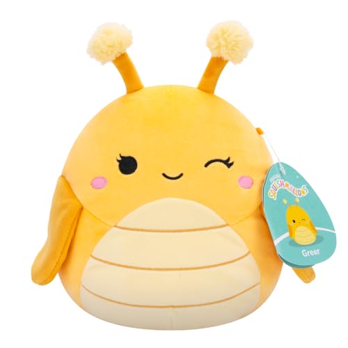 Squishmallows Greer el saltamontes amarillo ultra suave de 19 cm para alivio del estrés