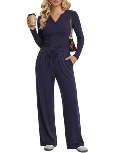 oncharm 2 Piece Lounge Sets for Women Spring Vacation Fall Travel Airport Outfits Casual Cruise Fashion 2026