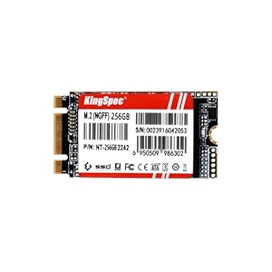KingSpec NT-2242 SSD 256GB M.2 SATA III Bis zu 520 MB/s, 2242 Größe SATA-Protokol, für Mini-PCs/Ultrabooks/Lenovo Yoga/HP/Dell/Kompakte Laptops
