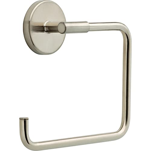 Image of Delta Hand Towel Holder | Square Stainless Steel Ring for Hanging Towels in Kitchen, Bathroom | Trinsic Accessories