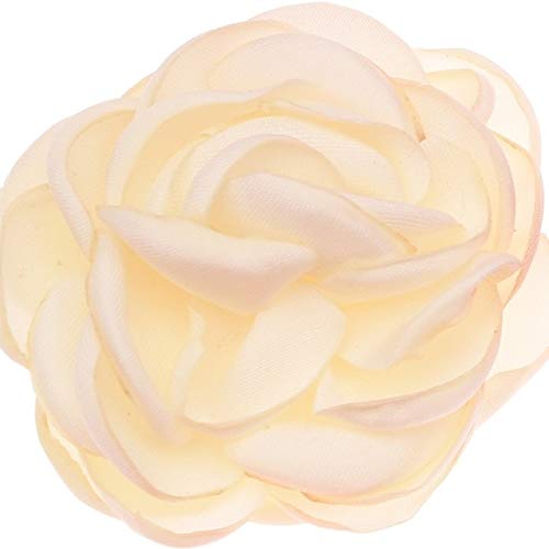 Roossys 10Pcs 2In Fabric Flower for Headbands Dress Clothes Crafts Hat Hairbow Making-DIY Accessory Boutique Wedding Dress Decoration Flower No Hairclip-Chiffon Flower Applique Crafts Hat Hairbow