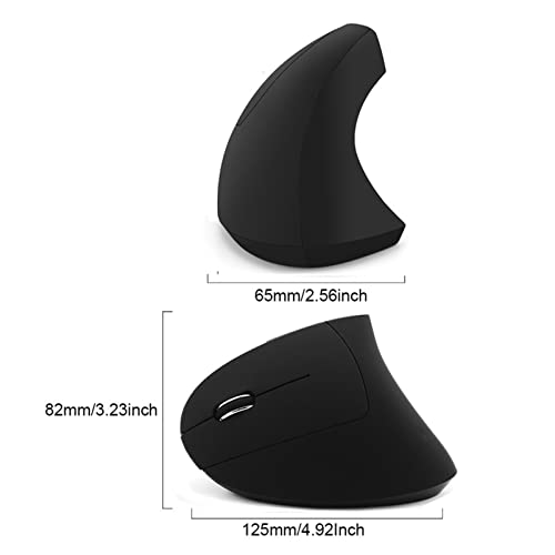 Sunffice Wireless Vertical Mouse, Wireless Ergonomic Vertical Mouse, 2.4G High Precision Optical Mice 800/1200/1600Dpi For Pc Laptop Desktop Mac (Left Handed Rechargeable Mouse) #TOP7