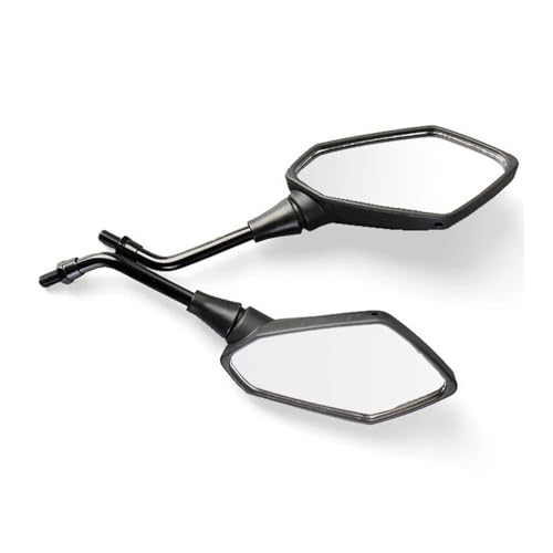 Espejo retrovisor universal para motocicleta con tornillos de 8mm y 10mm para manillar