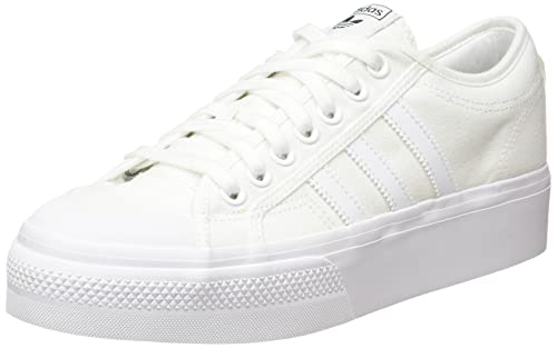adidas Nizza Platform, Sneaker Mujer, Cloud White/Cloud White/Cloud White, 40 EU