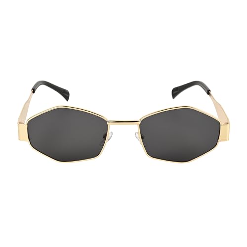 Image of TERRY & CO Retro Sunglasses for Women - Trendy Vintage 90s Metal Square Shades with 100% UV400 Protection | Lightweight Medium Aesthetic Sun Glasses for Ladies | Includes Protective Case