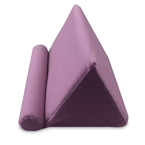 AOLVO Tablet Wedge Pillow, Tablet Sofa Tablet Pillow Portable Soft Triangle Tablet St