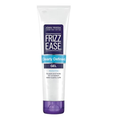 John Frieda Frizz Ease Clearly Defined Gel, Alcohol-Free Styling Gel for Sculpted and Defined Curls, 5 Ounces