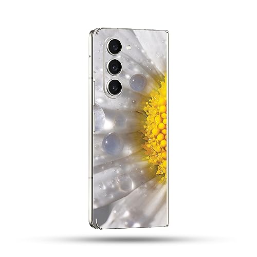 Image of MightySkins Skin Compatible with Samsung Galaxy Z Fold 5 Full Wrap - Daisy | Protective, Durable, and Unique Vinyl Decal wrap Cover | Easy to Apply, Remove, and Change Styles | Made in The USA