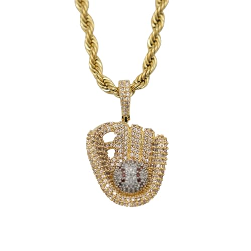 GLD Cross Necklace for Men and Women - Iced Micro Celtic Cross Pendant with 16-22