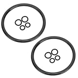 Wlinfetity Silicone Seal Kit for Cornelius Keg - Replacement O-Rings for Lid, Ball Lock Post & Dip Tube - Compatible with Corny Carbonation Kegs, Homebrew Brewing Equipment (Black)