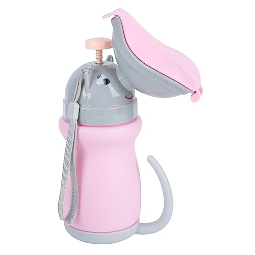 COOLHIYA 2個 携帯便器 幼児用小便器 子供旅行トイレ 漫画のトイレ便器 幼児用の車 ポータブルトイレ カーズ 子供用非常用トイレ 子供便器ボトル 車用小便器 素敵な便器 Abs ピンク