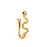 Estilo africano cobre animal serpiente nariz clip hip hop punk en forma de u falso piercing nariz anillo joyería para las mujeres oro plata color moda libro