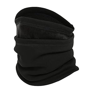 SUNMECI Neck Gaiter Warmer Ski Scarf Windproof Mask – Thick Fleece Neck Warmer Cold Weather Face Mask