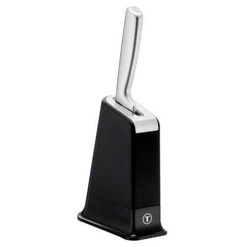 Tefal EverSharp, Cuchillo chef de acero inoxidable, Bloque de cuchillos con afilador integrado, Afilado duradero, Corte impecable, K297S204
