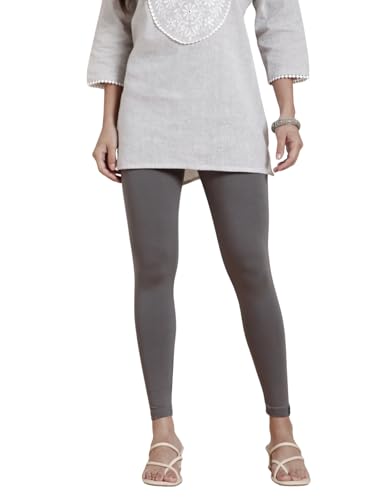 Image of TWIN BIRDS Super Stretchable Cotton Elasthane Fabric Ankle Length Leggings for Women