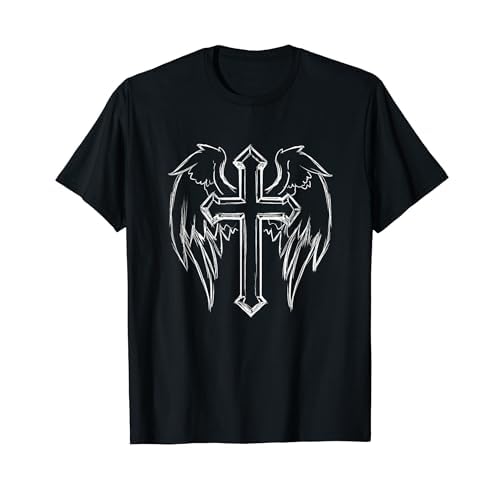 メンズ クロス 天使の翼 Tシャツ Tシャツ