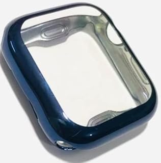 غطاء حماية كامل مع واقي شاشة مدمج لساعة آبل واتش مقاس 40 ملم – متوافق مع إصدار 6 – باللون الأزرق