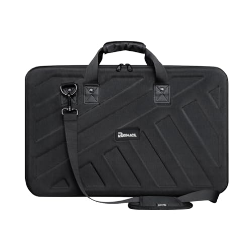 RAYMACE Hard EVA DJ Controller Case,Fits Pioneer DDJ SR,SR2,DDJ-REV1,Denon MC4000,Numark NVII,Mixtrack Pro 3,NV Platinum,Hercules Inpulse 500?Protective Travel Storage Bag(22.8x14.6x3.5Inch)