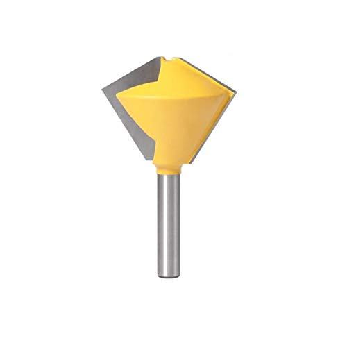 Zkenyao-Router Bit 8mm Shank 6 Sided 8 Sided 12 Sided 6 Sided Multi Sided Glue Joint Bit Set, 1PC, Use Safety Reliable (Cutting Edge Length : 6 Sided)