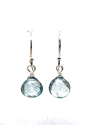 Ocean Mist Teal Quartz Sterling Silver Earrings