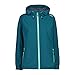 Produktbild CMP W Rain Jacket Fix Hood Blau - wasserdichte atmungsaktive Damen Hardshell Jacke, Größe 44 - Farbe Bottle