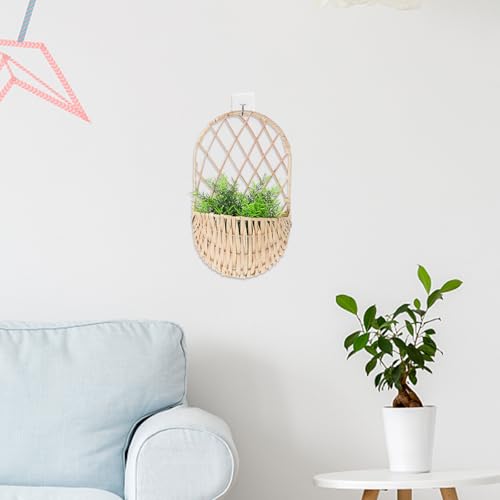 Cesta Colgante de Mimbre Solución de Almacenaje para Pared 7