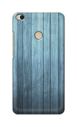 Image of Printed Hard Back Cover Case for Mi Max 2 Back Cover (Wooden Blue) -702