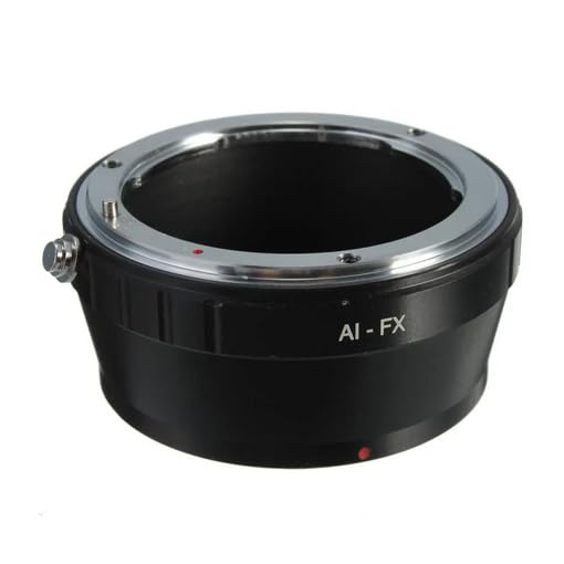 Anello Adattatore AI-FX per Obiettivi con Attacco Compatibile con Nikon F AI AF su Fotocamere Compatibili con Fujifilm X-Mount | Innesto in Alluminio per Serie X-Pro, X-T, X-E