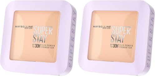 Image of Maybelline New York Super Stay Flex Powder Foundation, 110 (Pack of 2)