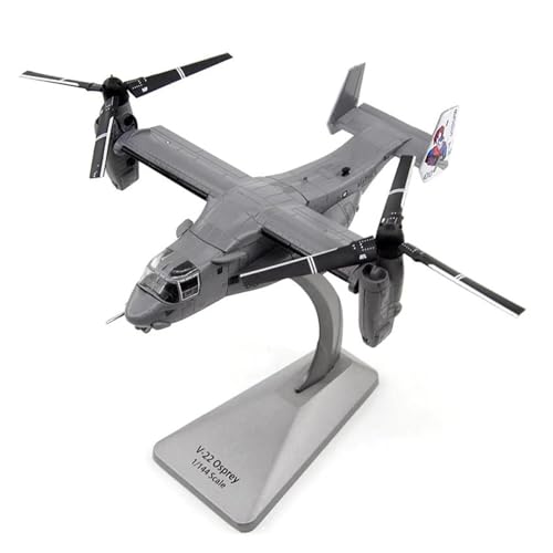 Osprey V-22 avión metal modelo decorativo de aviones 1:144 para estanterías y oficinas