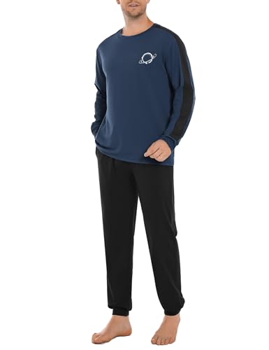 Ensemble pyjama homme hiver coton cadeau idéal vêtement de nuit chaud