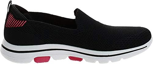 Skechers Women's GO Walk 5-PRIZED Sneaker, Black/Pink, 10 M US | Image 5
