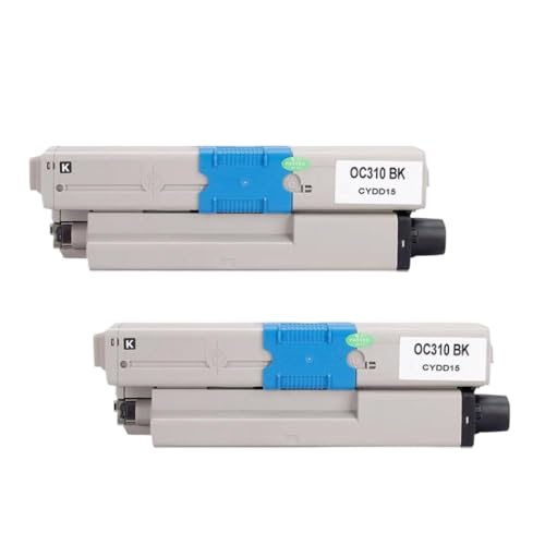 Toner C310dn noir compatible avec imprimante MC351dn MC361dn C330dn C530dn lot de 2
