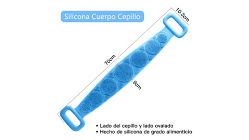 Limpiador De Espalda Para El Baño, Masajeador Espalda, Exfoliante Corporal, Cepillo Anticelulitico. Esponja Para Ducha… - Imagen 3