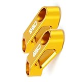 Soporte Para Kawasaki Z650 Z750 Z800 Z900 Z1000 Espejos Retrovisores Extensión Elevador Z 300 400 650 750 800 900 900RS 900SE 1000 1000SX (Color : A Gold)