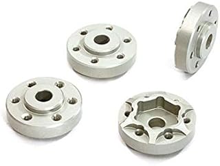 Integy RC Model C28250 Alloy 12mm Hex-to-6 Bolt Wheel Hub 6mm Thick 0 Offset for Traxxas TRX-4