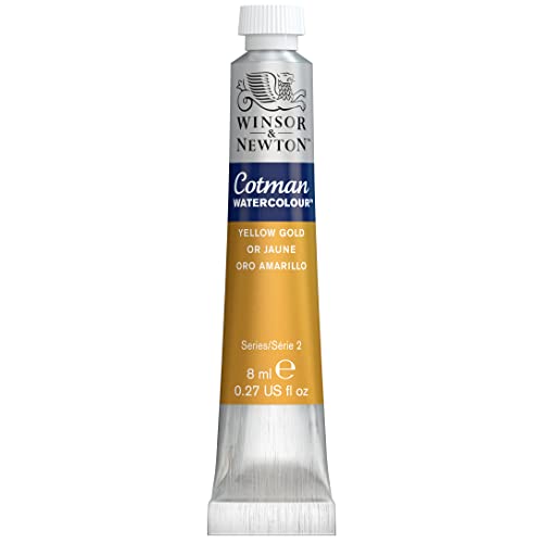 Winsor & Newton Cotman Watercolor Paint 8ml (0.27-oz) Yellow Gold