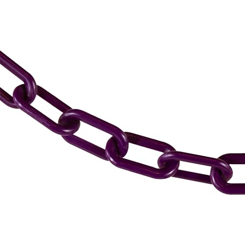 Image of Mr. Chain Plastic Barrier Chain, Purple, 100 ft Length (50023-100)
