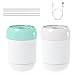 Mini-Luftbefeuchter (2er-Pack) 220 ml Luftbefeuchter mit Kühlem Nebel, USB-Desktop-Luftbefeuchter für Babyzimmer, Reisen, Büro, Zuhause, Automatische Abschaltung, 2 Nebelmodi (Cyan und Weiß)