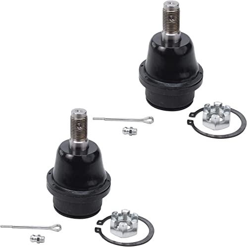 Image of Detroit Axle - Front Upper Control Arms Lower Ball Joint, Inner Outer Tie Rod End w /Rack Boots Replacement for 2003-2009 Toyota 4Runner / Lexus GX470-10pc Set