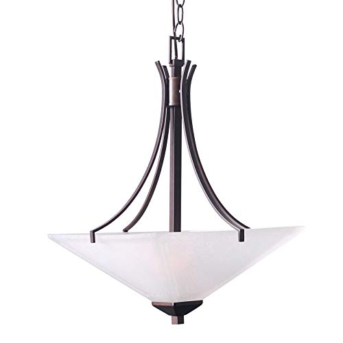 Design House 577379 Torino 2 Light Pendant, Brushed Bronze