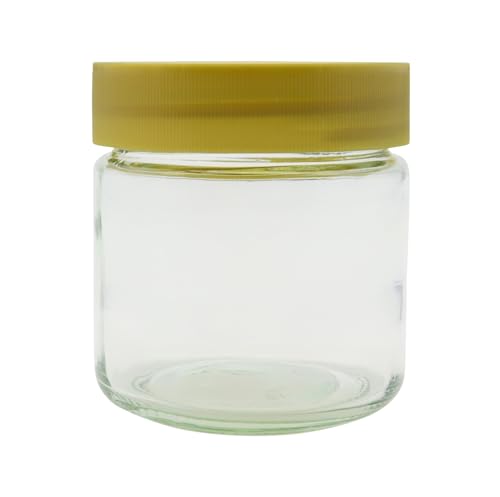 48x Neutralgläser 250g (225ml) im Karton mit Deckel für Lebensmittel Honiggläser Neutralgläser Glas Bienen Honig Marmelade Früchte Vorratsglas
