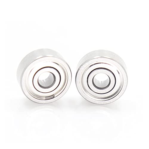 JEEFUSE 2PCS S623ZZ Fishing Wheel Bearings ABEC-11 3x10x4mm Stainless Steel Seawater Bearings SMR623 Z ZZ